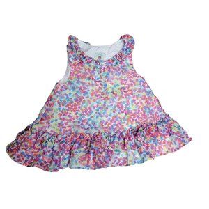 Marmellata Baby Girl Dress Size 12 Months Lined Sleeveless Pastel Easter